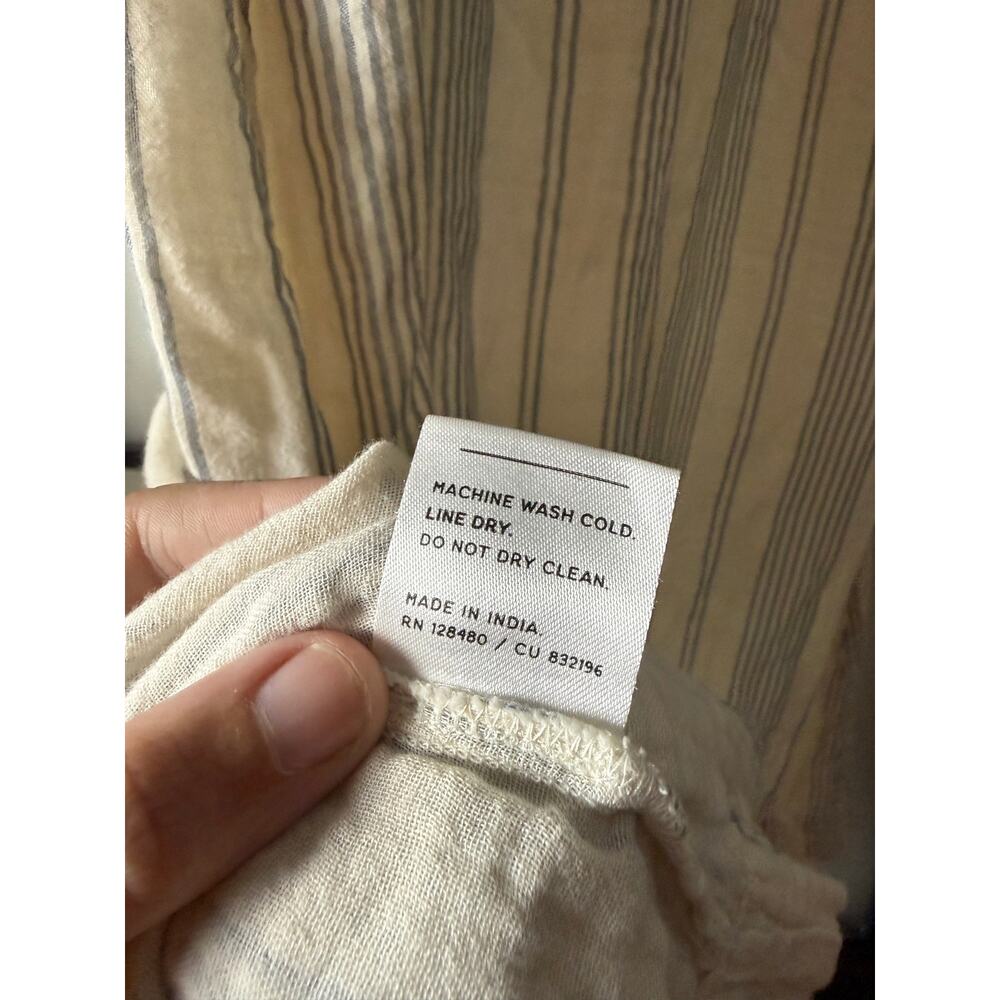 Pact Striped Midi Skirt Organic Cotton Size Small - Picture 3 of 7